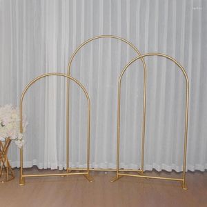 Decoratieve Platen Gouden Bruiloft Achtergrond Stand Aangepaste Dubbelzijdig Afdrukken Cover Pography Achtergrond Evenement Feestdecoratie Ballon Boog