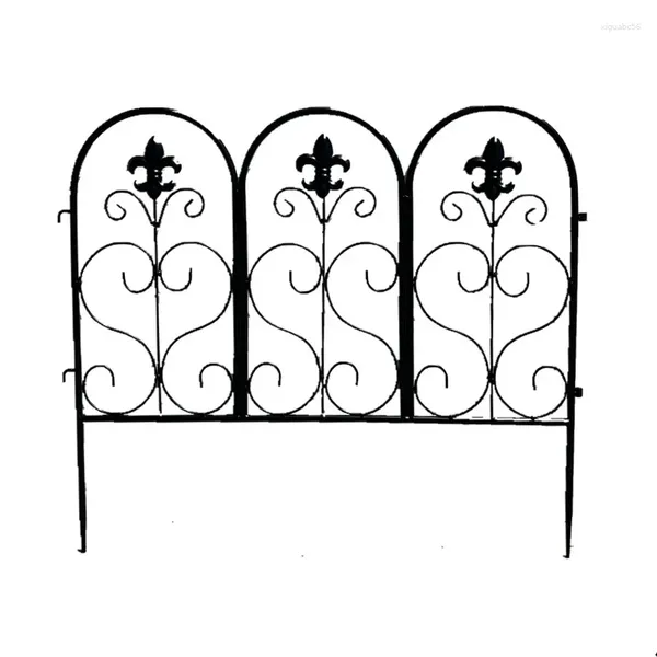 Plaques décoratives Iron Art Garden Partition Courteard Rack de fleurs Rose Clématis grimpant