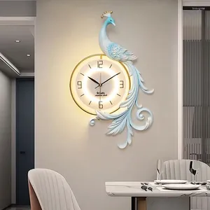 Platos decorativos Reloj Soat Rechan Decoración del hogar Pared atmosférica colgando