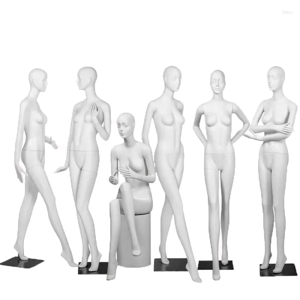Platos decorativos Mannequin Modelos de plástico reforzado con fibra de fibra de pantalla de soporte para mujeres maniquíes