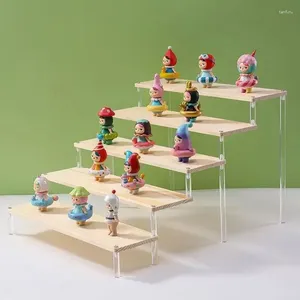 Plaques décoratives modèles en bois affichage des jouets transparents