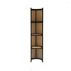 Decoratieve borden Scandinavische rotan plankkast Massief houten display Woonkamer Boekenplank met meerdere verdiepingen