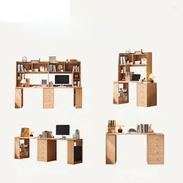 Decoratieve platen Noordse eenvoudige dubbele bureau boekenkast geïntegreerd woonkamer schrijven