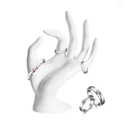 Plaques décoratives OK geste porte-bijoux Mannequin main doigt présentoir support bijoux gant bague bracelet Hnad en forme organisateur