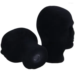 Decoratieve platen polystyreen zwart schuim mannen model mannequin hoofd dummy stand winkeldisplay 4 x