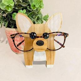 Plaques décoratives Puppy pour chien verres de support de support de support de support des lunettes de soleil affichage de la décoration de conception animale mignonne protéger