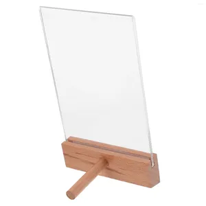 Decoratieve platenbordhouder met basiscertificaatweergave Po Frames Tafel Acrylrek Pocard Stand Diploma voor bewegwijzering