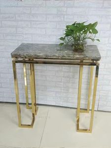 Plaques décoratives tables de canapé miroir doré
