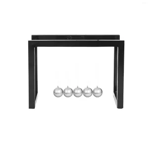 Plaques décoratives Ton Balles Cradle Balance Ball Tonnes Pendule Ornements Home Decorations Home Decoraction Toy cadeau noir