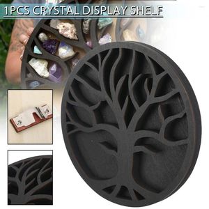 Decoratieve platen Tree of Life Form Crystal Shelf Display Rack Stone Home Office Wall planken Holder voor stenen