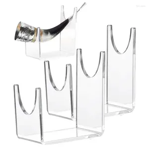Decoratieve borden toverstokstandaard Acryl Smart Elegant Design Transparant Small Corner Display Sword Holder voor Home Decor