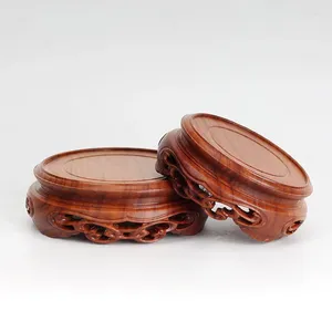Decoratieve platen houten vaas ontzettend voetstuk bonsaiartisch standbeeld luxe collectie base klassiek ontwerp