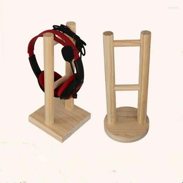 Plaques décoratives en bois écouteur casque support de suspension casque présentoir de bureau