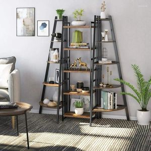 Decoratieve borden houten metalen plank 5-laags boekenplank opslagrek display planken plantenstandaard garage |Lokaal kantoor