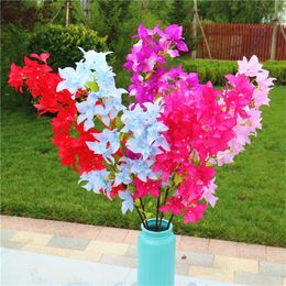 Decorative Silk Fake Flowers Bougainvillea Branche florale artificielle pour le mariage de mariage extérieur