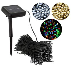 Lumières de Noël solaires décoratives 100 modes LED Light Fairy String pour la fête de mariage en plein air décorations de saison 6520421