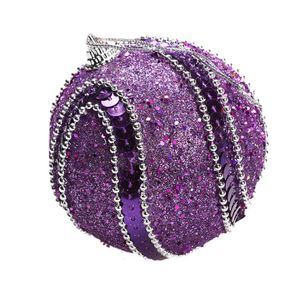 Boule de Noël décorative Boules de Noël en strass à paillettes Boules de Noël Ornement d'arbre de Noël Décoration 8CM Pendentif de Noël marchandisesF301211243H