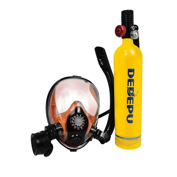 DEDEPU mini réservoir d'air de plongée sous-marine avec ensemble complet d'accessoires pour sports sous-marins188j