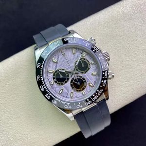 deenu1-Montre mécanique automatique pour homme 41 mm en acier inoxydable à trois yeux saphir étanche