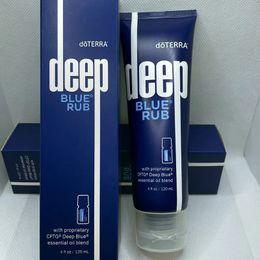 Deep Blue Wrijven 120 ml Crème Foundation Primer Lichaam Huid Gezichtsverzorging Essentiële Olie Blend Lotion Hydraterende Kalmerende Actueel Crème 4 oz