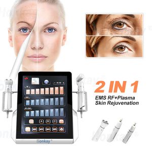 Remodelage cutané profond stylo à plasma froid traitement localisé Ems Rf restauration musculaire contour du visage levage des paupières lifting des paupières dissolvant de rides instrument de beauté