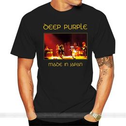 Deep Purple Made in Japan Rock Legend Mannen Zwart T-shirt Maat S 5XL Mode T-shirt Mannen Katoen Merk Teenshirt 220420