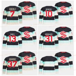 Deep Sea Blue 2024 Maillots de hockey classiques d'hiver 37 Yanni Gourde 10 Matty Beniers 31 Philipp Grubauer 13 Brandon Tanev 7 Eberle Burakovsky Hommes cousus