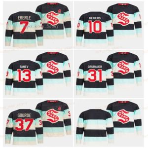 Deep Sea Blue 2024 Maillots de hockey classiques d'hiver 37 Yanni Gourde 10 Matty Beniers 31 Philipp Grubauer 13 Brandon Tanev 7 Eberle Burakovsky Hommes Ed 3191 3718