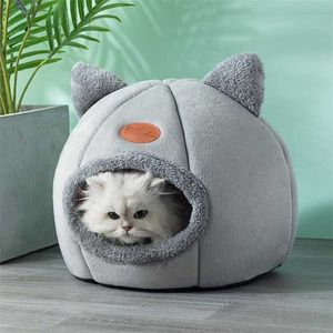 Deep sleep comfort in winter cat bed little mat basket small dog house products pets tent cozy cave beds Indoor cama gato 211111