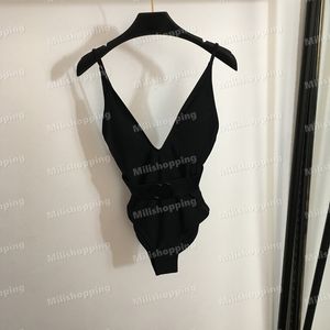 Deep V nek zwempak vrouwen ontwerper bodysuits zomervakantie strand slijtage backless badmode