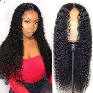 Deep Wave 5x5 Lace Closure Wig Bouclés Perruques de Cheveux Humains HD Lace Front Brésilien Remy Transparent Lace Frontal Wig