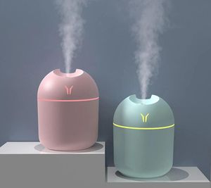 250 ml auto luchtbevochtiger koele mist aroma etherische oliediffuser met led night mini air purifier voor auto home bureaublad