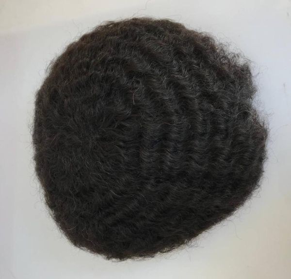 Toupet de cheveux humains de vague profonde toupet de dentelle complète pour hommes tous les hommes de dentelle suisse système de remplacement postiches ondulés 4707464