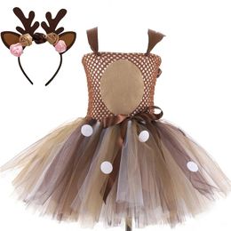 Costumes de cerf pour bébés filles robe de Noël pour enfants