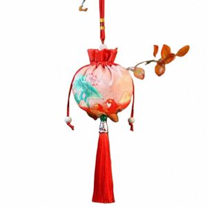 cerf Fr gland sac à cordon oiseau grenouille style chinois porte-monnaie lapin mini porte-monnaie bijoux sac d'emballage femme / filles v4sY #