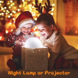 Deer Music Projector Lamp Night Light met Bt luidspreker STARRY Sky Star Rotate slaapkamer Bedderlamp Decor Kerstmis Kindercadeau