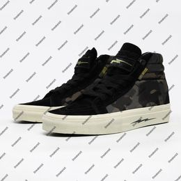 Defcon Notchback Zapato de Skate de Lona Multicam para Zapatillas de Deporte de Hombre Bota de Patines para Hombre Zapatilla de Deporte para Mujer Botas Deportivas para Mujer Zapatos Deportivos para Hombre Monopatín para Mujer en Camuflaje Negro