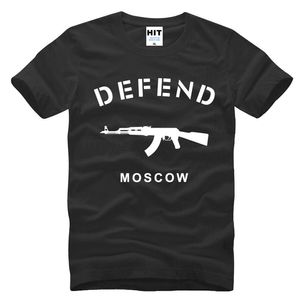 DÉFENDRE MOSCO AK47 cool design coton matériel t-shirts T-shirt à manches courtes style de rue hommes femmes unisexe t-shirts courts