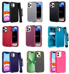 Defender Case Funda para teléfono para iPhone 15 15 Pro Max 14 13 12 11 Xs Max XR Xs X 7 8 Plus Funda de robot híbrida resistente Fundas a prueba de golpes de grado militar Soporte para clip para cinturón