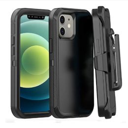 Funda Defender para iPhone 11 13 14 15 Pro Max 12 Mini funda para iPhone 7 8 Plus X XS Max XR funda híbrida de goma pesada a prueba de golpes