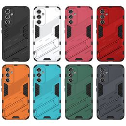 Defenderhouder Gevallen voor Xiaomi 13 Pro Poco M5 Redmi A1 Plus Opmerking 12 Por plus 11 Prime 4G Luxury Hybride Layder Hard PC TPU Stand Armor Heavy Duty Impact Combo telefoonbedekking