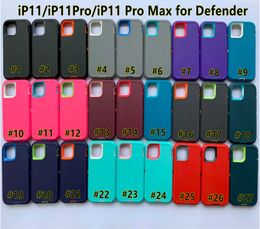 Defender Series Cases voor iPhone 14 13 12 11 Pro Max XS Max XR X 7 8 Plus Armor Schokbestendige Robot Beschermhoes met Riemclip