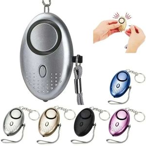 Defensa self 130db de la alarma del huevo del huevo colgante personalizar la linterna personal con llave de llave de llave de llave anillo de llaves