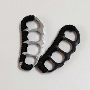 Defensieve Vuist Cl Ontwerpers Martial Arts Prop Bean Pod Vier Vinger Bindend Touw Tijger Ring Survival Apparatuur Hand Brace MSY2