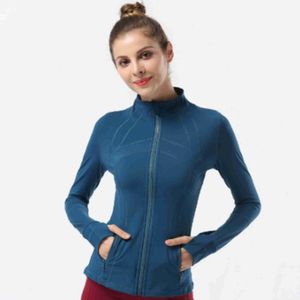 Définissez Lu-99 Veste Femmes Naked Yoga Mabet à manches longues Crop Top Fitness Fitness Running Shirts Workout Clothes Sportswear