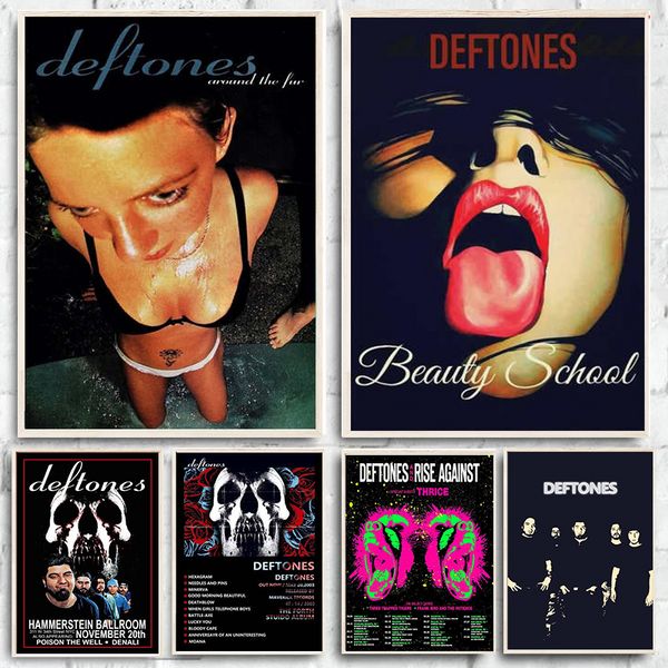 Deftones Singer Music Album Canvas Painting Modern Art Poster Popular Popular Print Wall Art Art Pictures For Living Room Decor