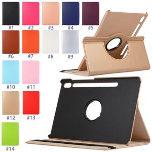 360 ° rotatie Tablet Case voor Samsung Galaxy Tab T870 / P615 / P610 / T865 / T860 / T830 / T820 / T720, Multi View Litchi Texture PU lederen Flip Kickstand Cover, 1pcs Min / gemengde verkoop