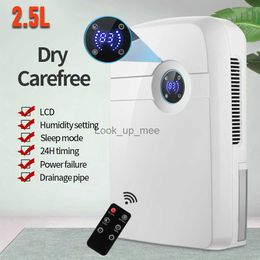 Déshumidificateurs Sécheur d'air électrique Mini déshumidificateur d'air 2500ML déshumidificateurs Ultra silencieux dissolvant d'humidité arrêt automatique économie d'énergie pour la maison RoomYQ230925