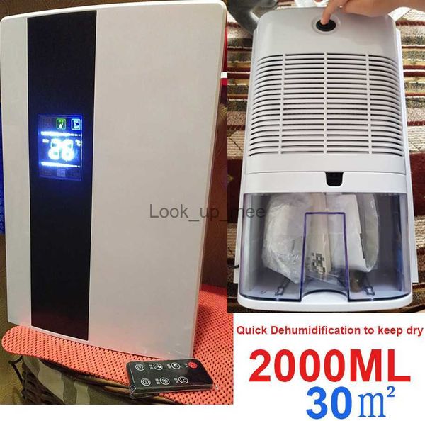 Déshumidificateurs Déshumidificateur électrique sécheur d'air pour absorption à la maison mini affichage LED portable sèche-linge absorbant l'humidité pour sous-sol chambre 220VYQ230925