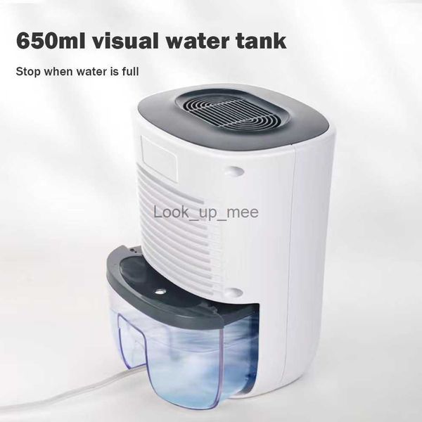 Déshumidificateurs Mini déshumidificateur avec filtre à air de base, déshumidificateur avec réservoir d'eau visuel de grande capacité, sèche-linge rechargeableYQ230925